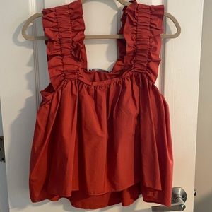 burnt orange Top from Zara size M
